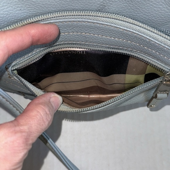 Tignanello Light Blue Crossbody Bag.from A Smokefree Home - Picture 6 of 9